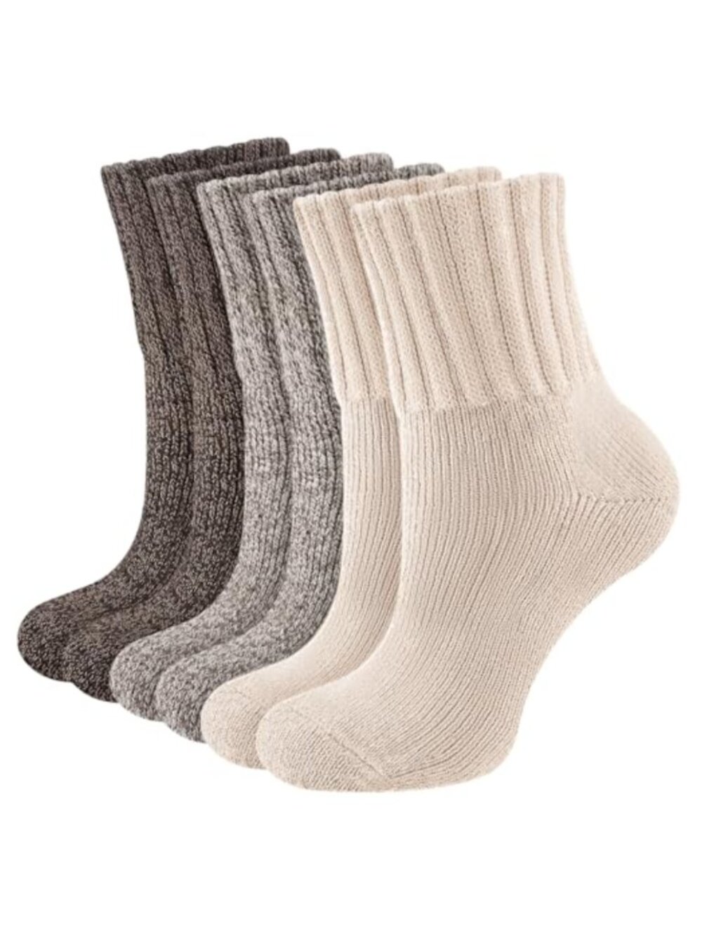 Women's Thermal Crew Boot Socks Cushioned Winter 3 Pairs
